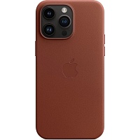 Чехол Leather Case with MagSafe для Apple iPhone 14 Pro Umber AAA Чехол Leather Case with MagSafe для Apple iPhone 14 Pro Umber AAA