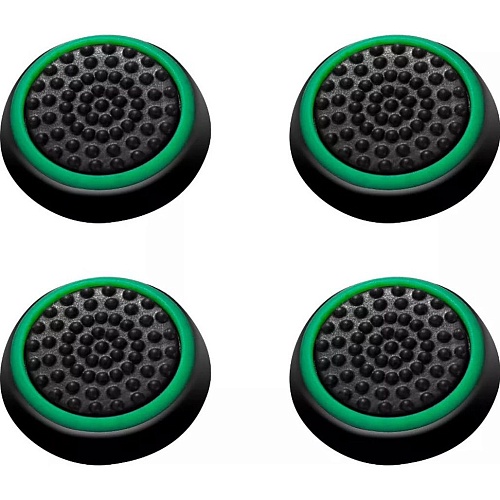 Накладки на стики Thumb Grips 4-pack для PS4/PS5/Xbox Black Dark Green Накладки на стики Thumb Grips 4-pack для PS4/PS5/Xbox Black Dark Green