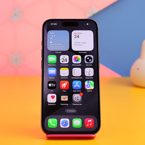 Смартфон Apple iPhone 15 Pro 128GB Black Titanium (MTUV3) Б/У