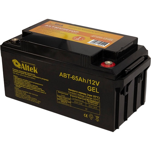 Аккумулятор Altek GEL 12V (12V/65Ah/780Wh) (ABT-65Аh/12V) 