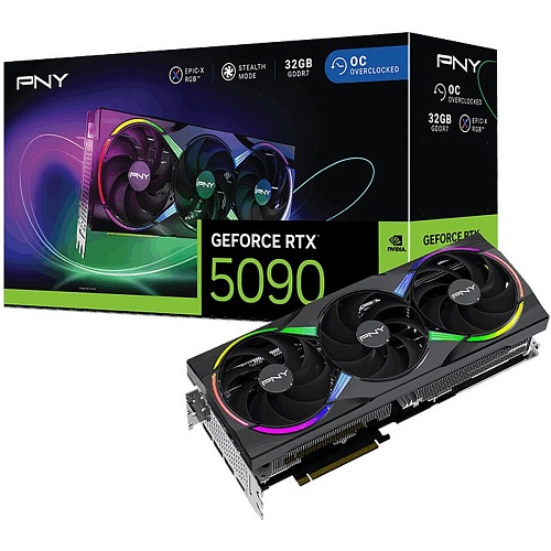 Видеокарта PNY GeForce RTX 5090 ARGB EPIC-X RGB OC 32GB (VCG509032TFXXPB1-O) EU 
