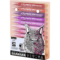 Фломастеры Guangbo Storage Acrylic Marker H02276 24 Colors Фломастеры Guangbo Storage Acrylic Marker H02276 24 Colors