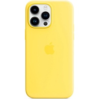 Чехол Apple Silicone Case для iPhone 14 Pro Max with MagSafe Canary Yellow (MQUL3)