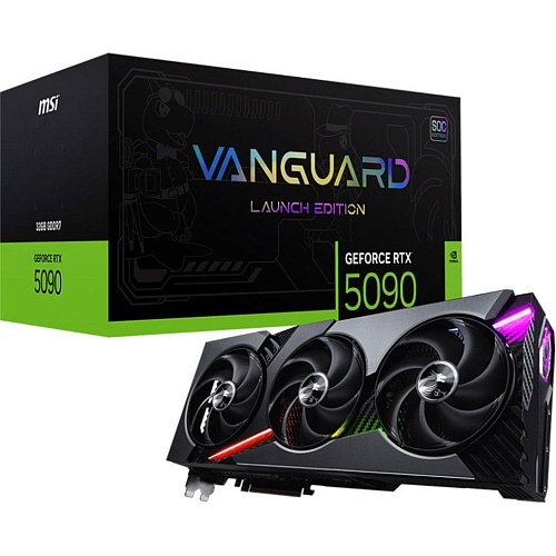 Видеокарта MSI GeForce RTX 5090 32G VANGUARD SOC LAUNCH EDITION (G5090-32VGSL) EU