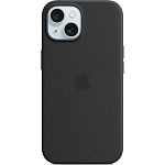 Чехол Silicone Case with MagSafe для Apple iPhone 15 Storm Black ААА