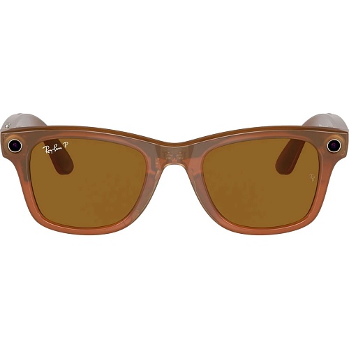 Смарт-очки Ray-Ban Meta Wayfarer Shiny Caramel Frame Brown Lenses (RW4008 670683 50-22) 