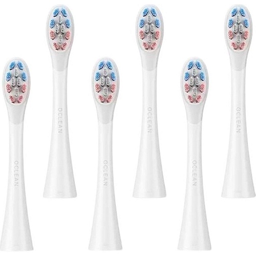Насадка для зубної щітки Oclean P3K1 Delicate Care White 6 шт (6970810557404) - придбати в Дніпрі, Україні: ціна, характеристики | інтернет-магазин TOUCH