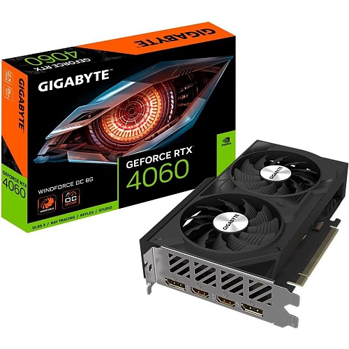 Видеокарта Gigabyte GeForce RTX 4060 WINDFORCE OC (GV-N4060WF2OC-8GD) EU
