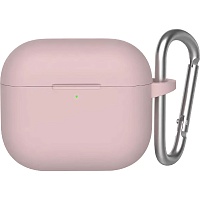 Чехол Blueo Liquid Silicone Case+Carbine для AirPods 4 Pink (B44-A4PNK)