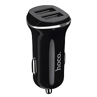 Автомобильное зарядное устройство Hoco Z1 Car Charger 2USB 2.1A (Black)