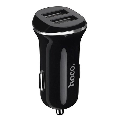Автомобильное зарядное устройство Hoco Z1 Car Charger 2USB 2.1A (Black) Автомобильное зарядное устройство Hoco Z1 Car Charger 2USB 2.1A (Black)