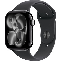 Смарт-годинник Apple Watch Series 11 GPS 42mm Jet Black Aluminum Case with Black Sport Band S/M (MEQT4) - придбати в Дніпрі, Україні: ціна, характеристики | інтернет-магазин TOUCH