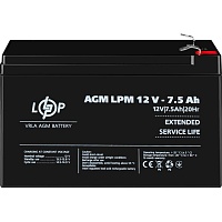 Аккумулятор LogicPower AGM 12V (12V/7.5Ah/90Wh) (3864) Аккумулятор LogicPower AGM 12V (12V/7.5Ah/90Wh) (3864)