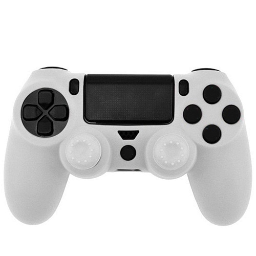 Чехол на геймпад Silicone Case для Sony DualShock 4 Neon Silver