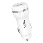 Автомобільний зарядний пристрій Hoco Z27 Car Charger 2USB 2.4A (White)