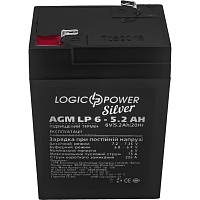 Аккумулятор LogicPower Silver AGM 6V (6V/5.2Ah/31Wh) (2570) Аккумулятор LogicPower Silver AGM 6V (6V/5.2Ah/31Wh) (2570)