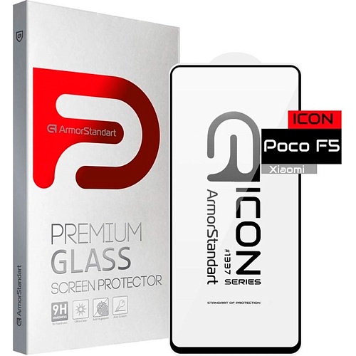 Захисне скло ArmorStandart Icon Glass для Poco F5 5G / Redmi Note 12 Turbo Black (ARM68094) - придбати в Дніпрі, Україні: ціна, характеристики | інтернет-магазин TOUCH