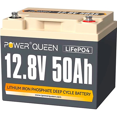 Аккумулятор Power Queen LiFePO4 12V (12.8V/50Ah/640Wh) (BMS 100A/100A)