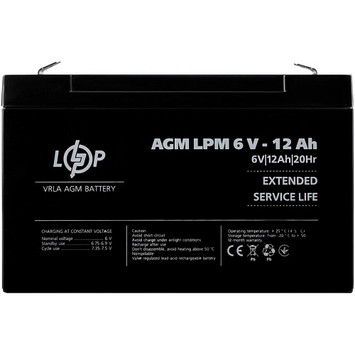 Акумулятор LogicPower AGM 6V (6V/12Ah/72Wh) (4159) - придбати в Дніпрі, Україні: ціна, характеристики | інтернет-магазин TOUCH Акумулятор LogicPower AGM 6V (6V/12Ah/72Wh) (4159) - придбати в Дніпрі, Україні: ціна, характеристики | інтернет-магазин TOUCH