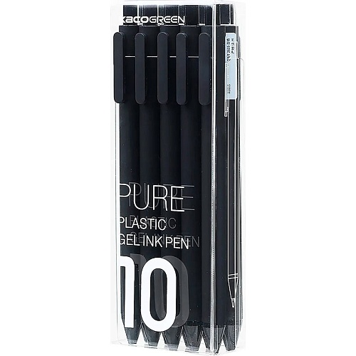 Набор ручек KacoGreen Book Sourse Black Ink Pen 10pcs K1015