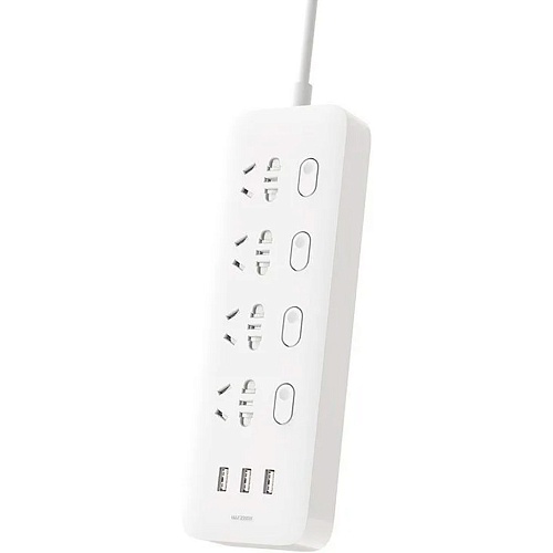 Сетевой фильтр MiJia Power Strip 4 розетки + 3 USB-port 2м White (MJSWSKCXB-01QM)