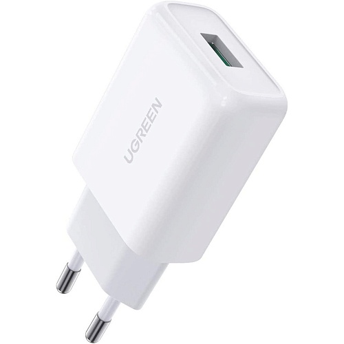 Сетевое зарядное устройство Ugreen CD122 18W QC3.0 USB Fast Charger 3A White (10133)