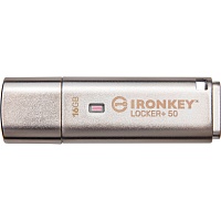 USB флеш-накопитель Kingston IronKey Locker Plus 50 16GB USB-A 3.2 Gen 1 Silver (IKLP50/16GB)