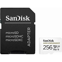 Карта пам'яті SanDisk microSDXC 256GB UHS-I High Endurance U3 V30 R-100MB/s + SD Adapter (SDSQQNR-256G-GN6IA) - придбати в Дніпрі, Україні: ціна, характеристики | інтернет-магазин TOUCH
