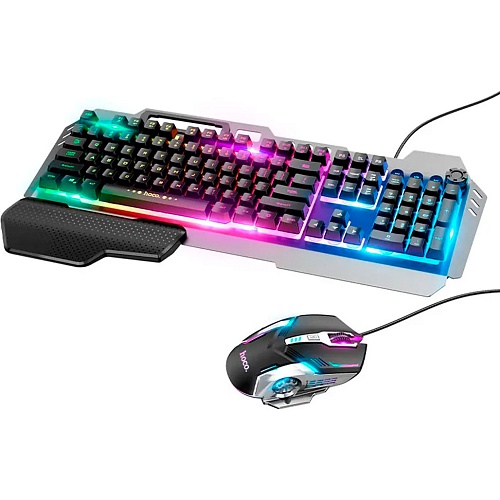 Комплект (клавіатура + миша) Hoco GM12 Light and shadow (Black) - придбати в Дніпрі, Україні: ціна, характеристики | інтернет-магазин TOUCH