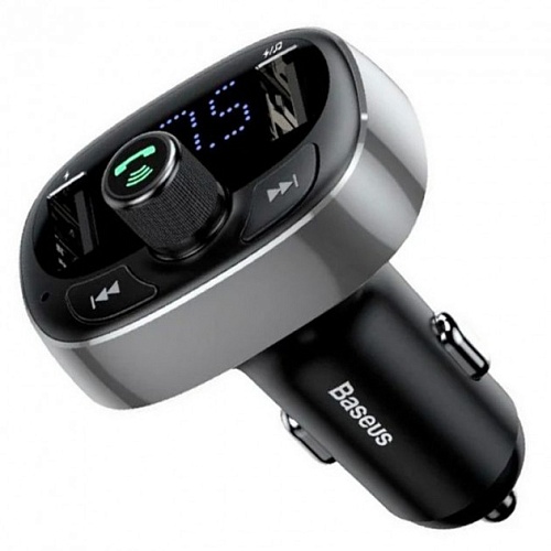 FM-трансмиттер Baseus FM Launcher 2.4A 2USB Grey (CCTM-01)
