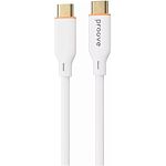 Кабель Proove Jelly Silicone USB-C to USB-C 60W 1m White (CCJS60002202)