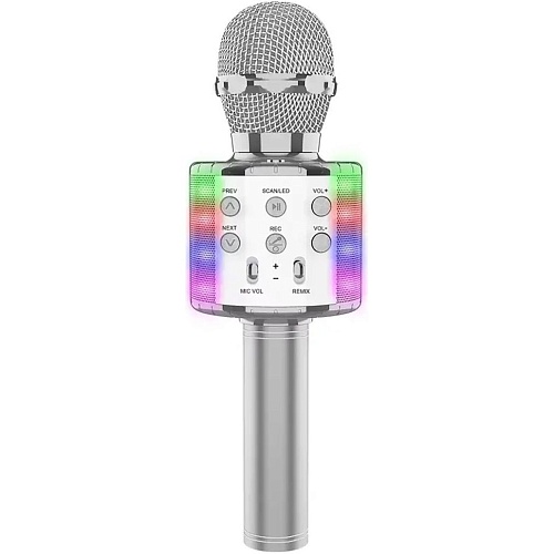 Микрофон с караоке Epik WS858L Silver