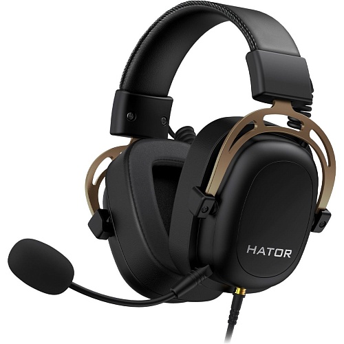 Ігрові навушники Hator Hypergang 2 Gold Edition (HTA-916) - придбати в Дніпрі, Україні: ціна, характеристики | інтернет-магазин TOUCH