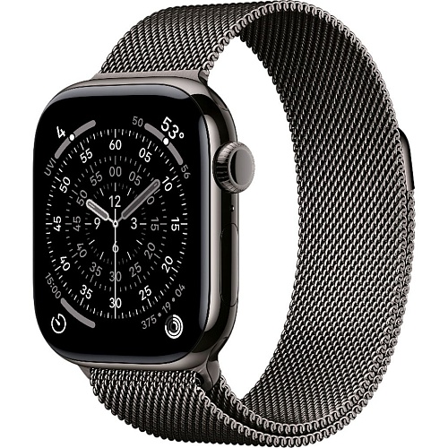 Смарт-часы Apple Watch Series 11 GPS + Cellular 42mm Slate Titanium Case with Slate Milanese Loop (MF8U4/MGJ14)