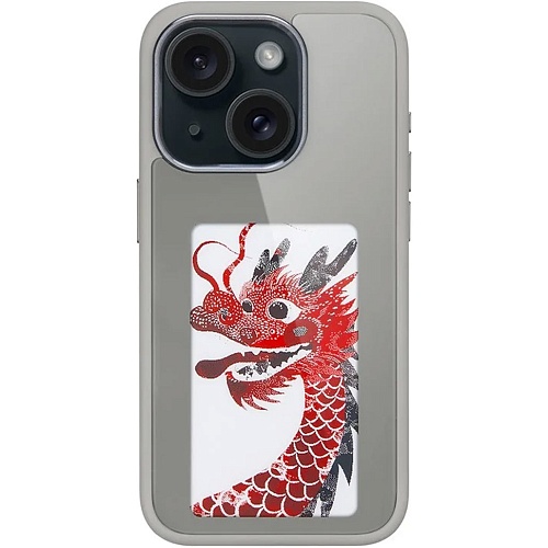 Чехол Ink Show E-ink Screen Case для Apple iPhone 15 Titanium 