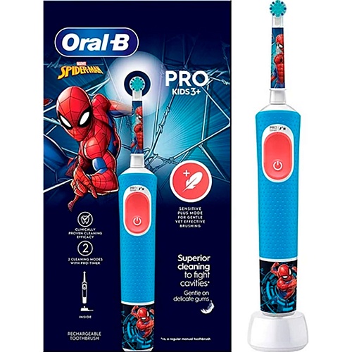Электрическая зубная щетка Oral-B D103 Vitality Pro Kids Spider-Man