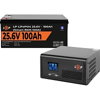 Источник бесперебойного питания (ИБП) LogicPower LPE-B-PSW-2300VA + LiFePO4 батарея 25.6V - 100Ah Smart BMS BT (20487) Источник бесперебойного питания (ИБП) LogicPower LPE-B-PSW-2300VA + LiFePO4 батарея 25.6V - 100Ah Smart BMS BT (20487)