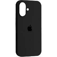 Чехол Silicone Case для Apple iPhone 16 Plus Black AA