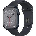Смарт-часы Apple Watch Series 8 45mm Midnight Aluminum Case with Midnight Sport Band M/L (MNUL3)