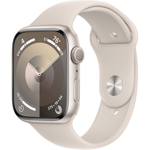 Смарт-часы Apple Watch Series 9 GPS 41mm Starlight Aluminum Case with Starlight Sport Band M/L (MR8U3)