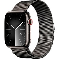 Смарт-часы Apple Watch Series 9 GPS + Cellular 45mm Graphite Stainless Steel with Graphite Milanese Loop (MRMX3)