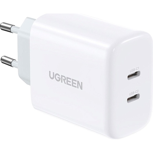 Мережевий зарядний пристрій Ugreen CD243 USB-C Fast Charger 40W EU (10343) - придбати в Дніпрі, Україні: ціна, характеристики | інтернет-магазин TOUCH