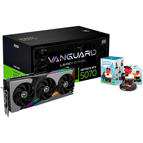 Видеокарта MSI GeForce RTX 5070 12GB VANGUARD SOC LAUNCH EDITION (G5070-12VGSL) EU