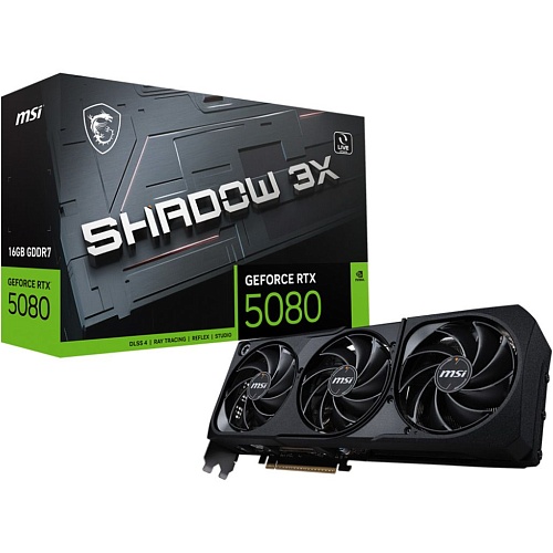 Видеокарта MSI GeForce RTX 5080 SHADOW 3X 16G (G5080-16S3) EU 