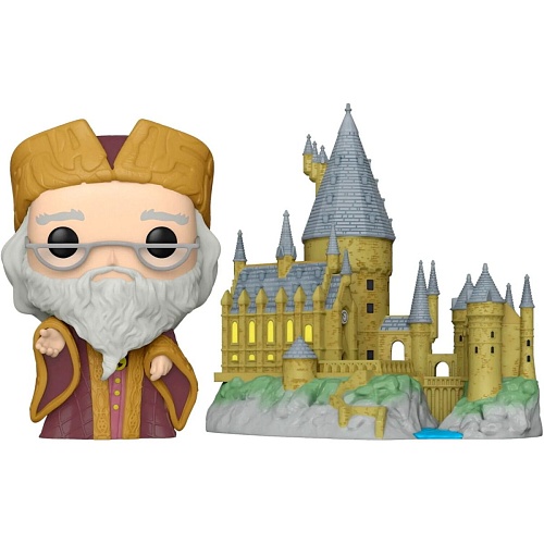 Фигурка Funko Pop! Town Wizarding World Harry Potter: Дамблдор с Хогвардсом 9.6см (57369)