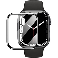 Захисне скло iLera PolyGlass 2.5 Black для Apple Watch 45 mm (iLAWPG04)