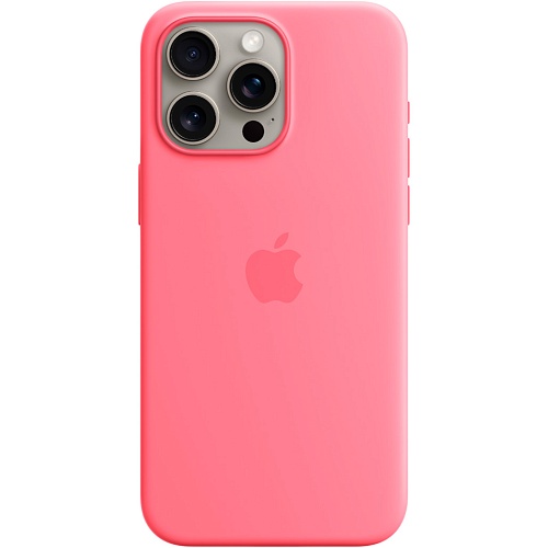 Чехол Silicone Case with MagSafe для Apple iPhone 15 Pro Max Pink AAA