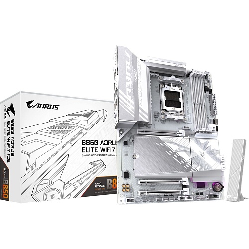 Материнська плата AORUS B850 Elite WIFI7 Ice - придбати в Дніпрі, Україні: ціна, характеристики | інтернет-магазин TOUCH