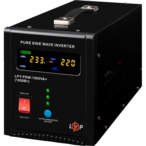 Источник бесперебойного питания (ИБП) LogicPower LPY-PSW-1500VA+ 1050W (22872)