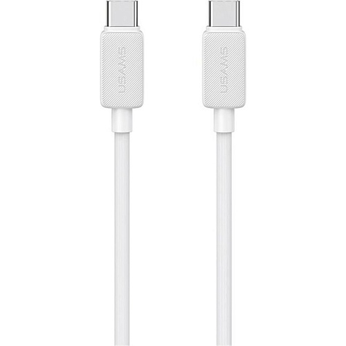 Кабель Usams US-SJ696 USB-C to USB-C 60W 2m White (SJ696USB02)